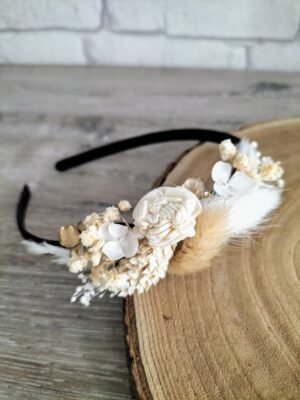 serre-tête fleurs séchées