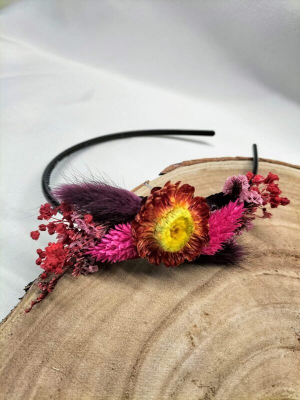 serre-tête fleurs séchées