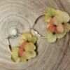 boucle d'oreille fleurs séchées