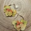 boucle d'oreille fleurs séchées
