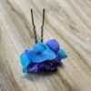 pince fleurs séchées bleu