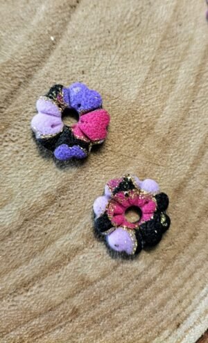 Fleurs interchangeables TS camaïeu violet