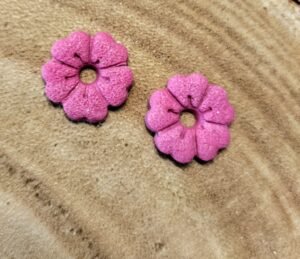 Fleurs interchangeables TS rose effet velours