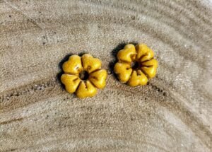 Fleurs interchangeables  TS moutarde
