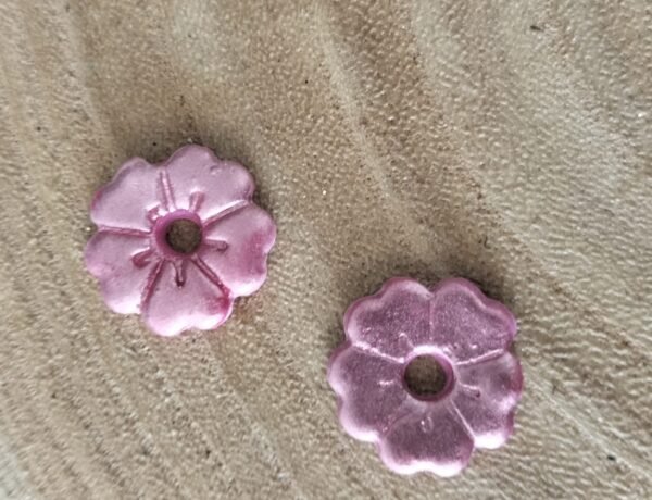 Fleurs interchangeables TS rose métallique