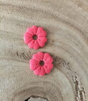 Fleurs interchangeables TS corail effet velours