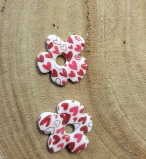 Fleurs interchangeables XL cœur rouge