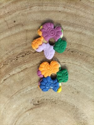 Fleurs interchangeables XL multicolore