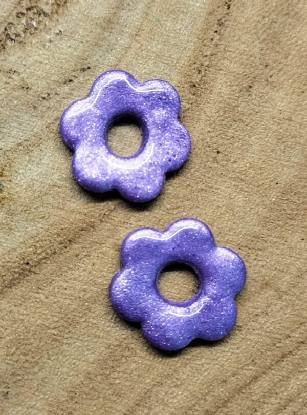 Fleurs interchangeables TM mauve /paillette