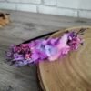 serre-tête fleurs séchées / boutonnière mauve