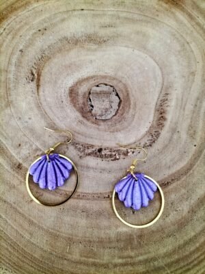 collection coquillage mauve