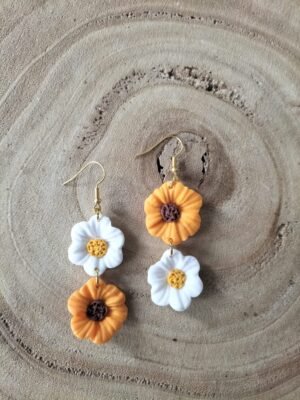 collection fleurs jaune / blanche