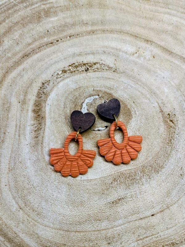 collection automne bois / terracotta