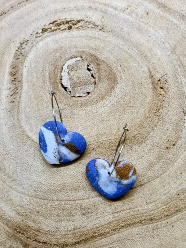 collection camaïeu bleu  /argenté /cœur