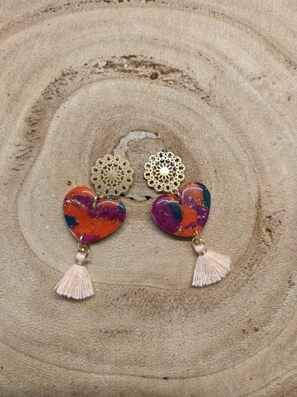 collection automne doré / orange /coeur