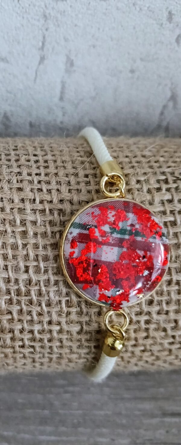 Bracelet paillette rouge