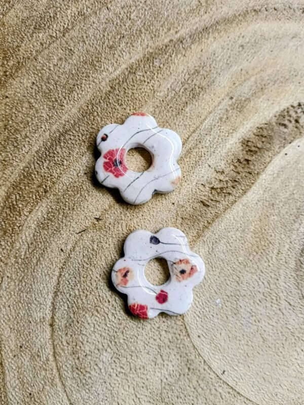 Fleurs interchangeables TM coquelicot / blanc