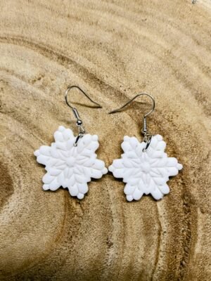 collection flocons blanc nacré