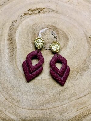 collection Bordeau /doré effet cuir