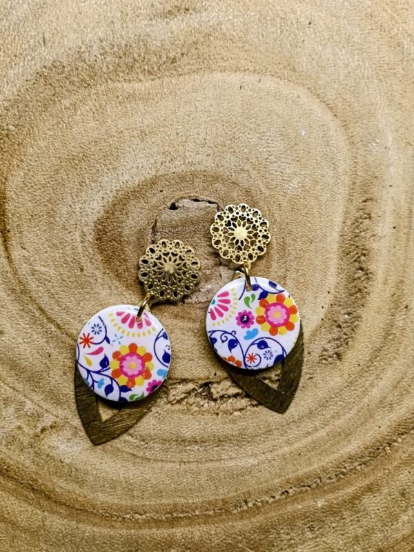 collection fleurs Mexique /doré