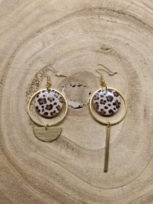 collection asymétrique doré /léopard