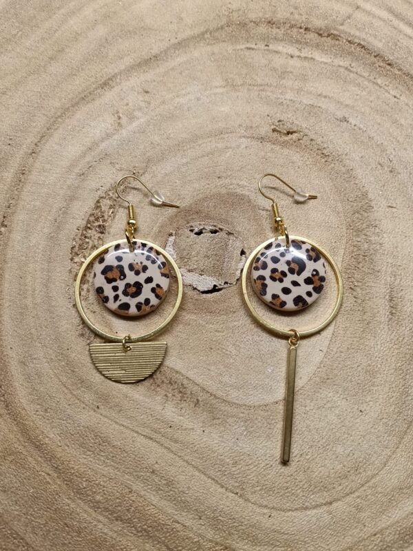 collection asymétrique doré /léopard