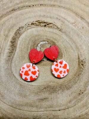 collection cœur rouge / blanc