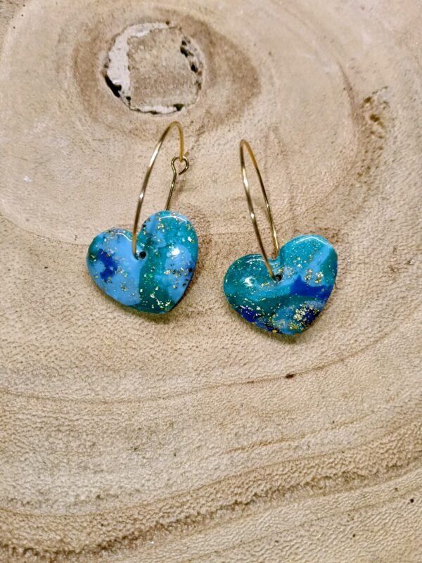 collection effet marbré bleu