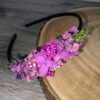 Serre-tête camaïeu violet /vert
