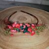 Serre-tête camaïeu rouge  /vert