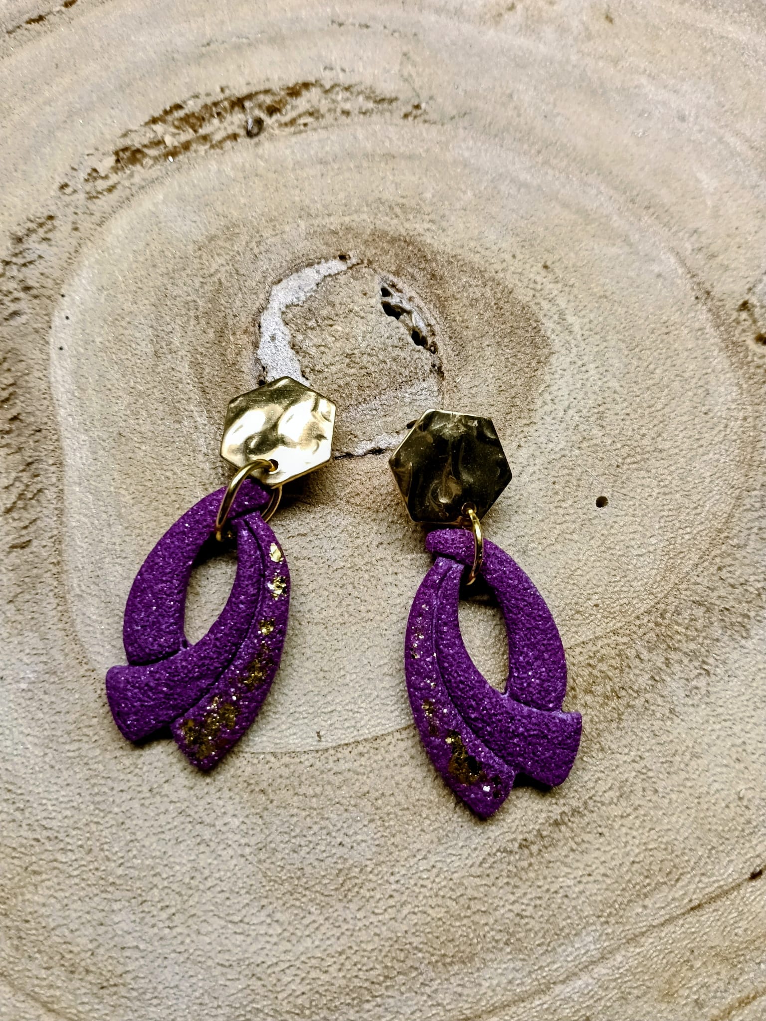 collection violet effet cuir
