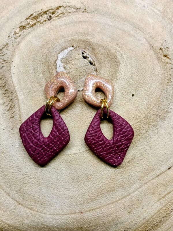 collection rose gold / Bordeau effet cuir