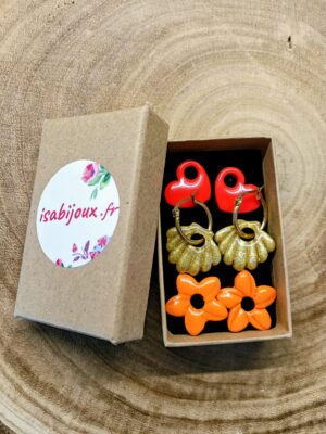 Box sur mesure ( doré, rouge ,orange)