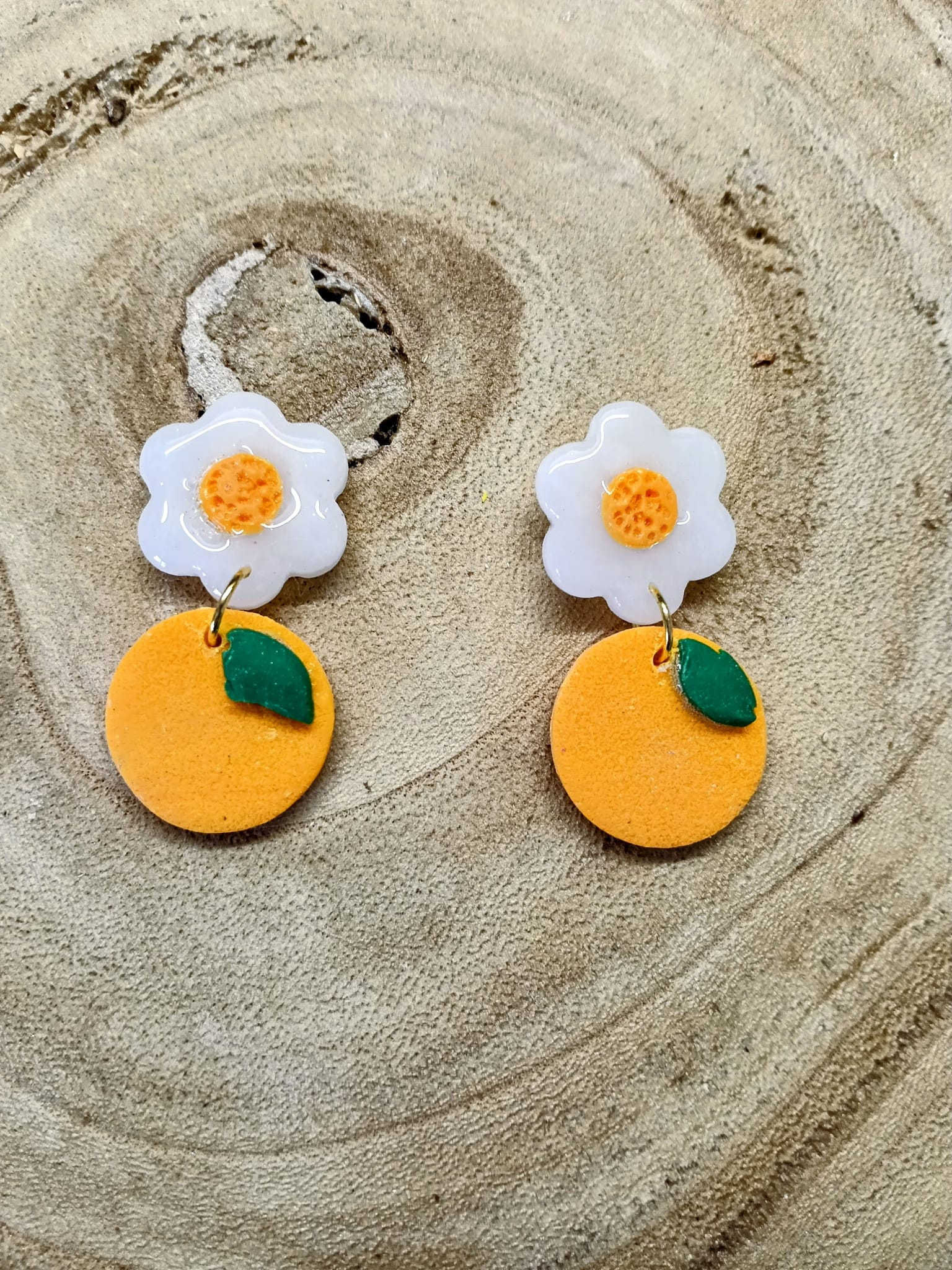 collection fleur blanche /orange