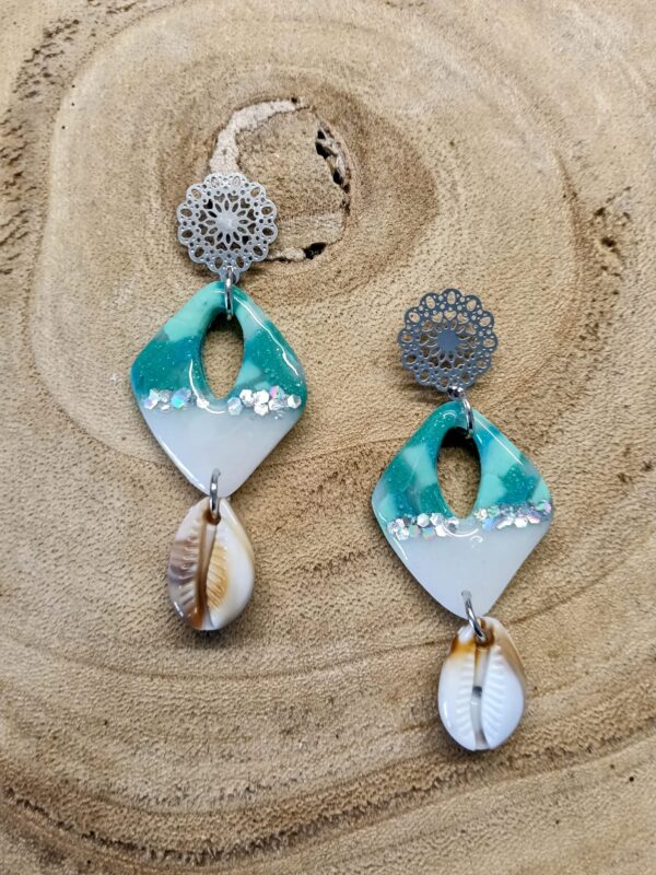 collection océan coquillage bleu /blanche /argenté