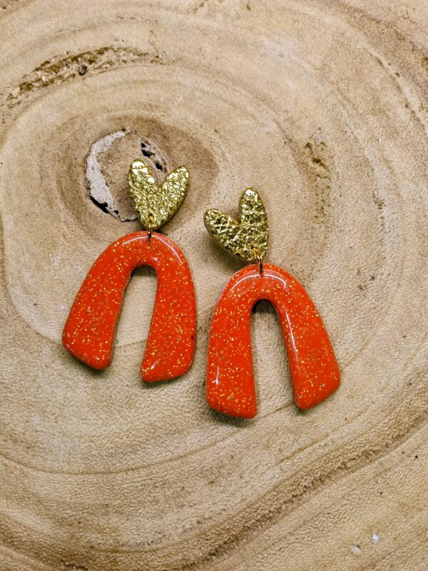 collection  doré /orange pailleté