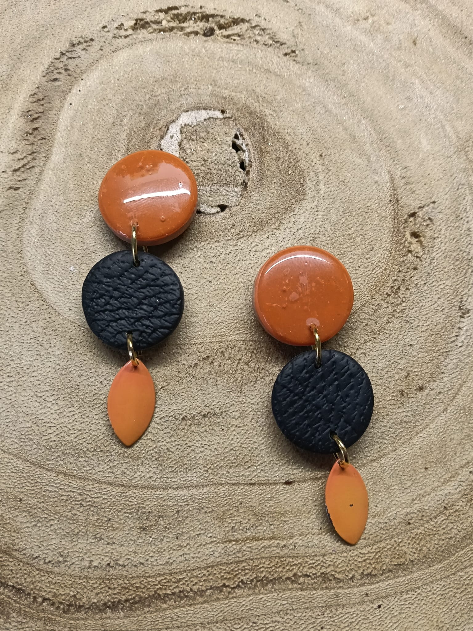 collection  terracotta /noir effet cuir