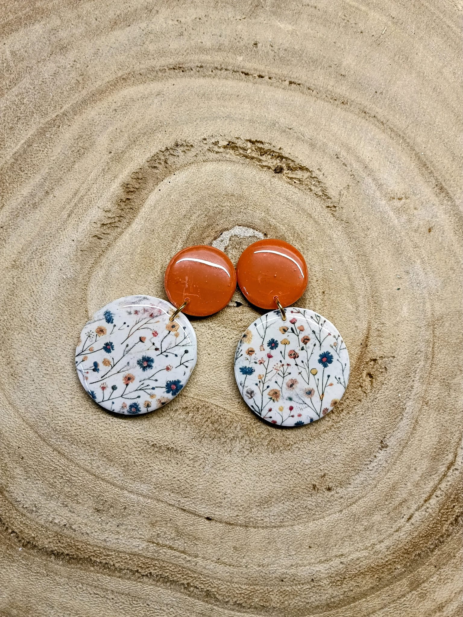 collection  terracotta /fleurs champêtre
