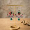 Collection perles de rocailles camaïeu fuchsia / vert /orange
