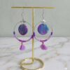 Collection perles de rocailles camaïeu fuchsia / bleu / mauve