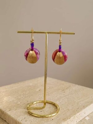 Collection perles de rocailles  camaïeu violet/rose
