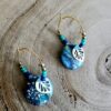 Collection perles de rocailles camaïeu bleu/vert