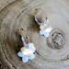 Collection perles de rocailles  blanche /doré