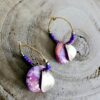 Collection perles de rocailles  camaïeu violet/rose