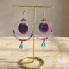 Collection perles de rocailles camaïeu fuchsia / turquoise