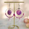 Collection perles de rocailles camaïeu violet  / mauve